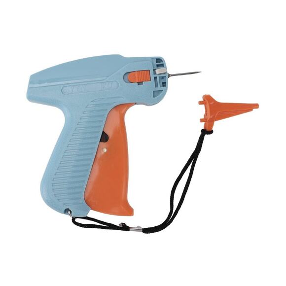 Handheld Tag Gun for Clothing, Light Blue & Orange Price Label Tagging Tool - Picture 2 of 6
